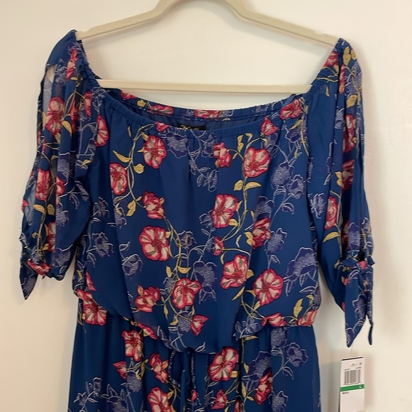 City Studio Off The Shoulder Floral Maxi Dress NWT - Picture 4 of 7